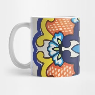 Mexican talavera flower tile ceramics Mug